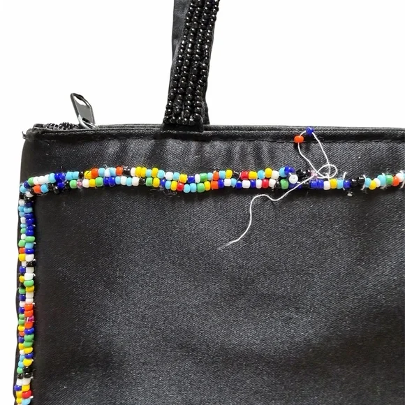 Y2K beaded folk shoulder bag - Picture 7 of 8